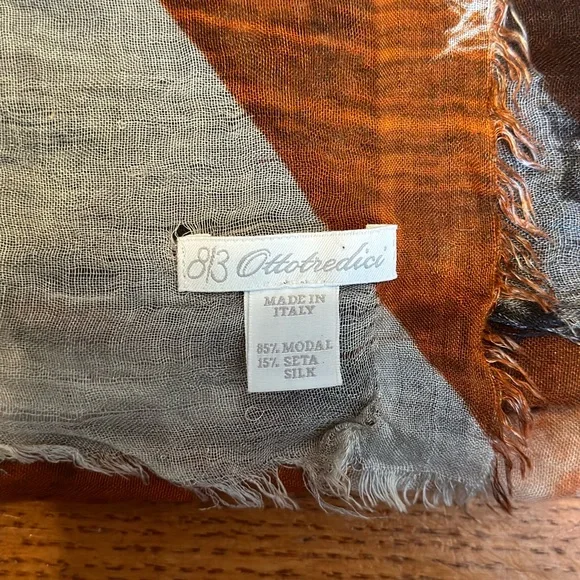 8/3 ottotredici United States UK Flag Print Silk Blend Scarf Made